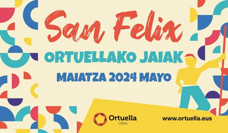 Cartel oficial Fiestas San Félix de Ortuella 2024