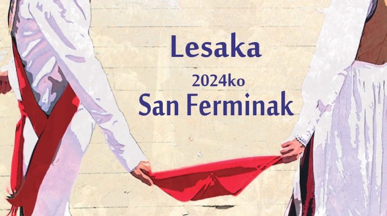 Cartel ganador de los San Fermines de Lesaka 2024