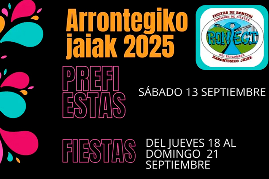 Programa Fiestas de Rontegi en Barakaldo 2025 Programa Fiestas de Rontegi en Barakaldo 2025