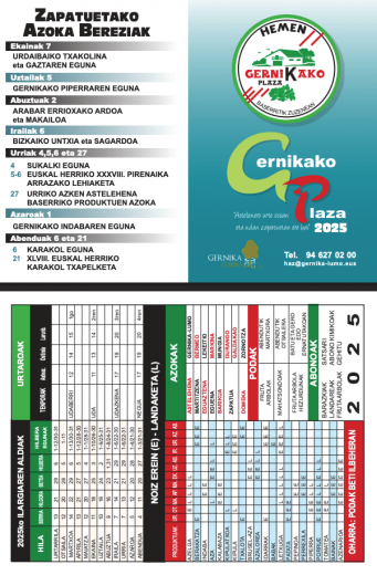 Dríptico Feria Gernika