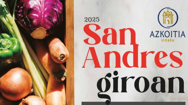 Programa Fiestas de San Andrés en Azkoitia 2025