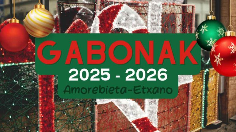 Programa de Navidad en Amorebieta-Etxano 2025