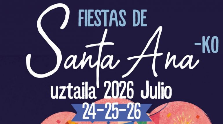 Programa Fiestas de Santa Ana en Las Arenas 2026 Programa Fiestas de Santa Ana en Las Arenas 2026