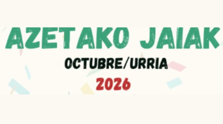 Programa Fiestas de Azeta en Portugalete 2026