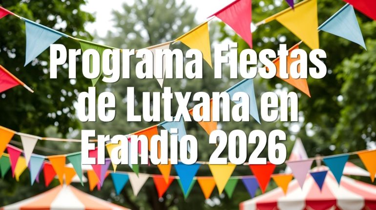 Programa Fiestas de Lutxana en Erandio 2026