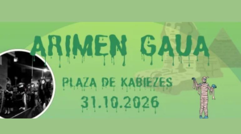 Programa Arimen Gaua de Kabiezes en Santurtzi 2026 Kabiezes celebra Arimen Gaua con tradición y misterio.